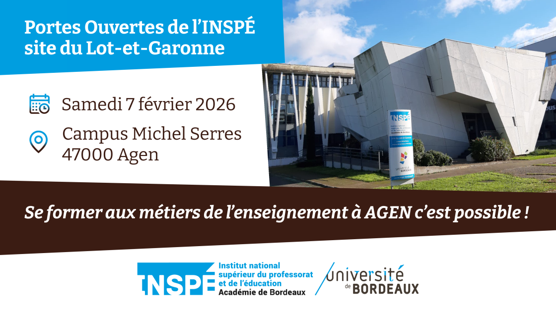 Portes ouvertes à l'INSPÉ 47 :: Campus Agen